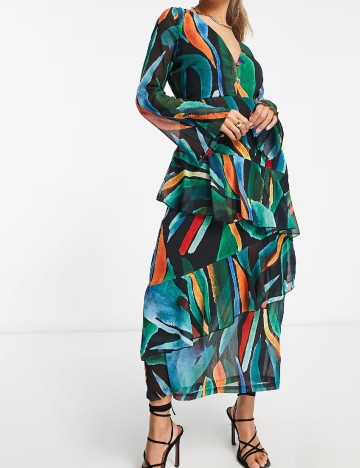 Rochie medie Never Fully Dressed, mix culori