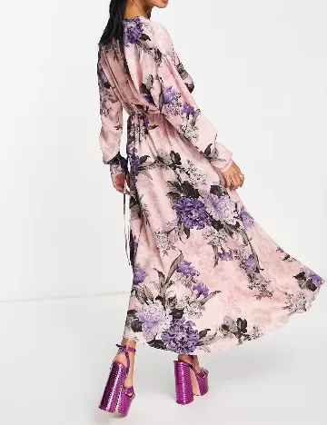 Rochie lunga ASOS, roz Roz