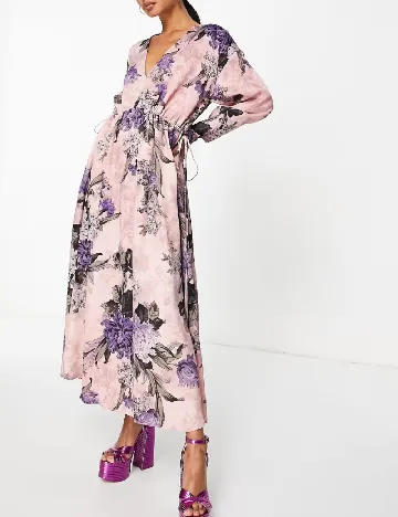 Rochie lunga ASOS, roz Roz