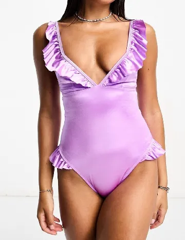 Costum de baie ASOS, mov Mov