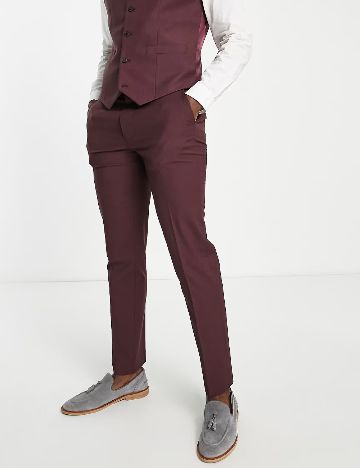 Pantaloni ASOS, visiniu