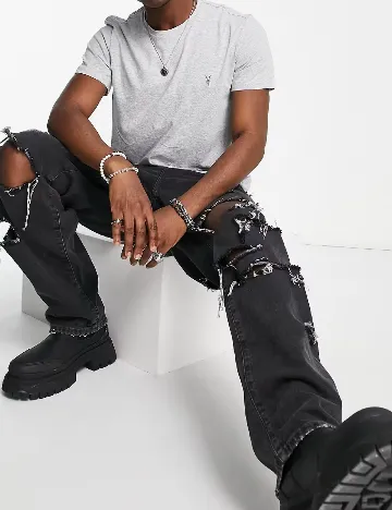 Tricou ALLSAINTS, gri Gri