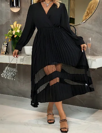 Rochie lunga SHEIN CURVE, negru Negru