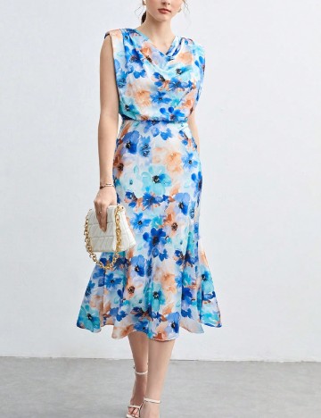 Rochie medie SHEIN, albastru