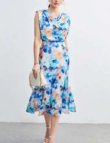 Rochie medie SHEIN, albastru Albastru