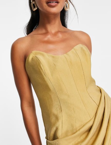 Rochie lunga ASOS, crem