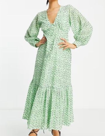 Rochie medie ASOS, verde
