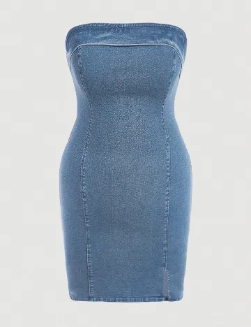 Rochie scurta SHEIN CURVE, albastru Albastru