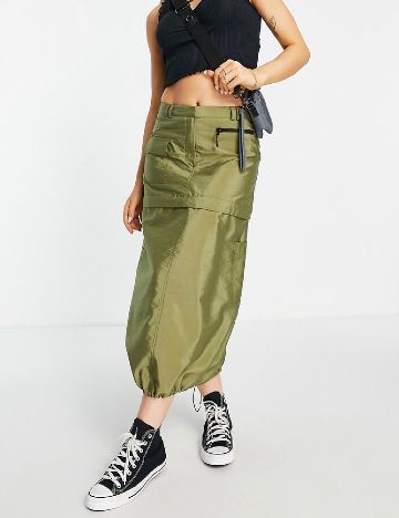 Fusta Top Shop, verde