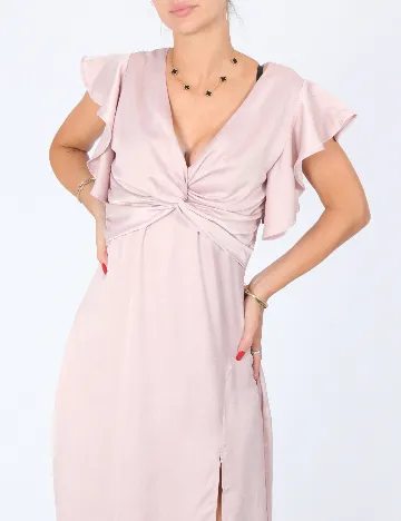 Rochie lunga TFNC London, roz pudra inchis Roz