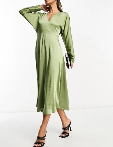 Rochie medie ASOS, verde