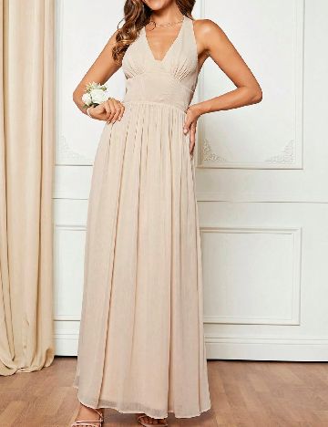 Rochie lunga SHEIN, crem