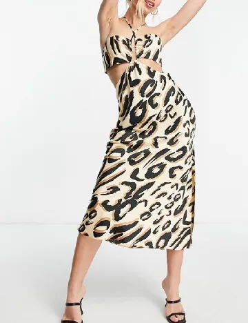 Rochie medie Miss Selfridge, animal print Animal print
