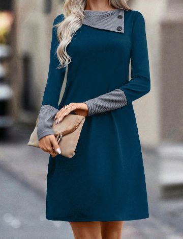 Rochie scurta SHEIN, albastru