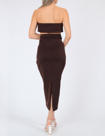 Rochie medie ASOS, maro