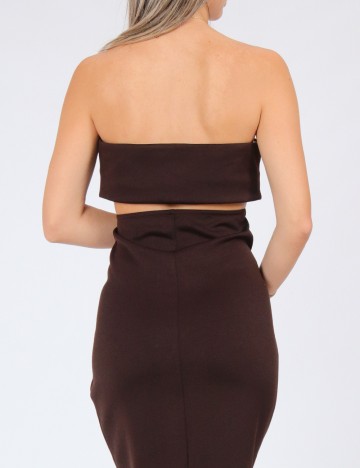 Rochie medie ASOS, maro