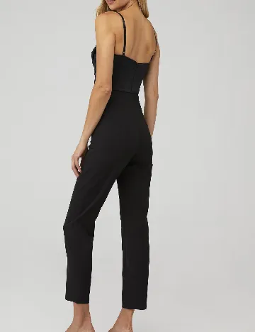 Salopeta Bardot, negru Negru