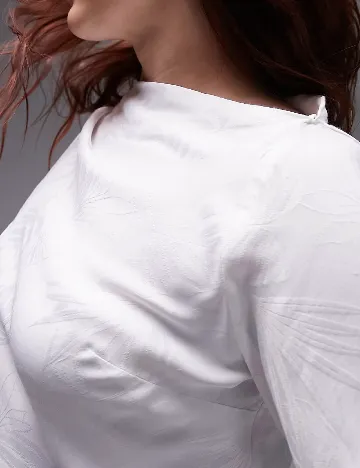 Bluza Top Shop Plus Size, alb Alb