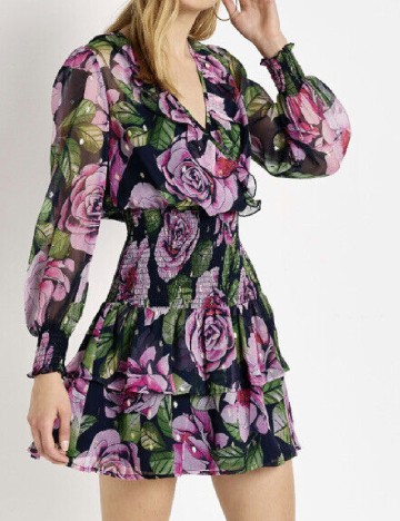 Rochie scurta River Island, floral print
