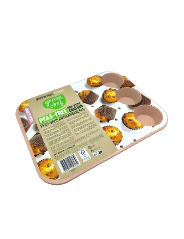 Tava pentru briose Green Chef, roz Roz