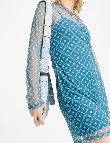 Rochie scurta Bolongaro Trevor, turcoaz