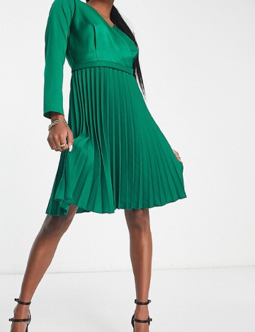 Rochie scurta Closet London, verde
