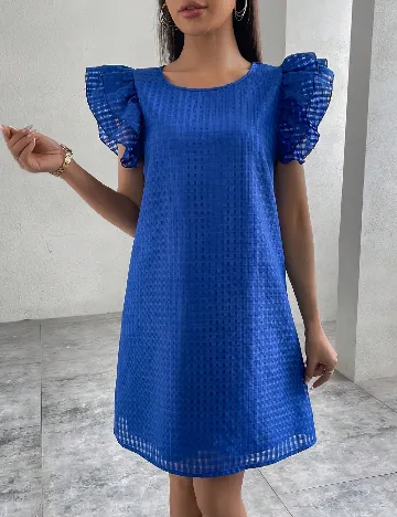 Rochie scurta SHEIN, albastru Albastru