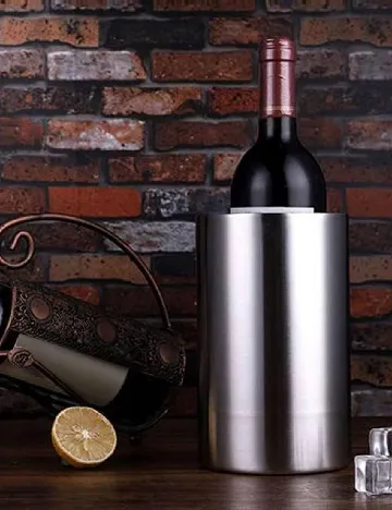 Frapiera pentru vin cu perete dublu Zd Trading, argintiu Gri