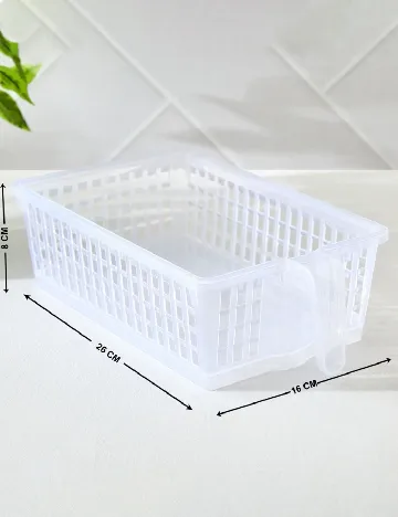 Organizator multifunctional cu maner Zd Trading, transparent Alb