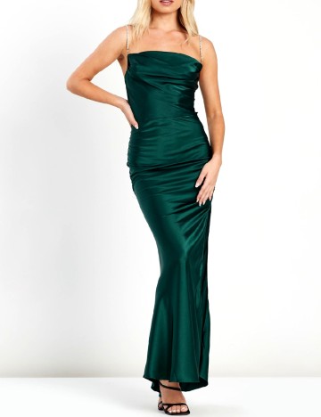 Rochie lunga Rare London, verde