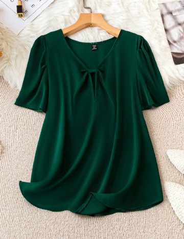 Bluza SHEIN CURVE, verde