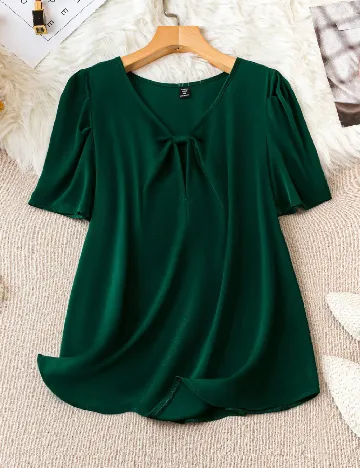 Bluza SHEIN CURVE, verde Verde