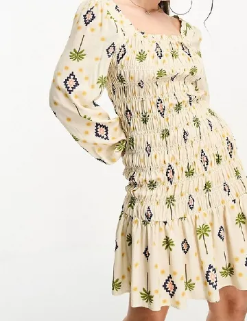 Rochie scurta Never Fully Dressed, crem Crem