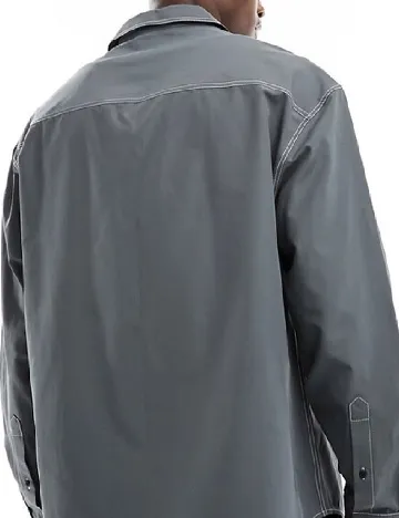 Camasa Oversize ASOS, gri Gri
