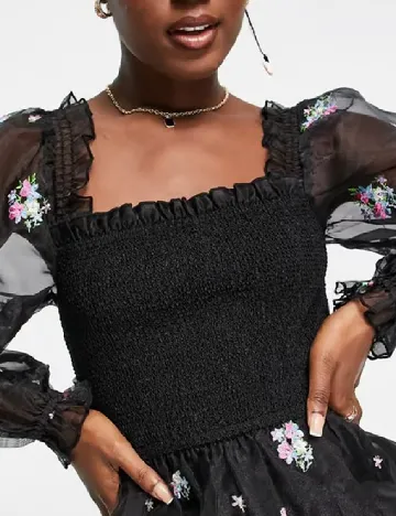 Rochie scurta Miss Selfridge, negru Negru