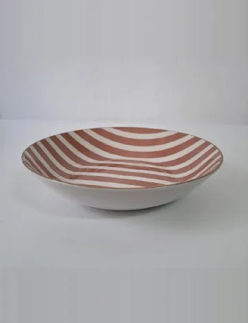 Set farfurii 6 bucati KAPIMEX, roz/alb Roz