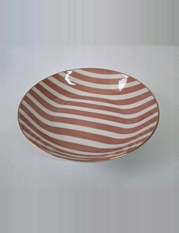 Set farfurii 6 bucati KAPIMEX, roz/alb