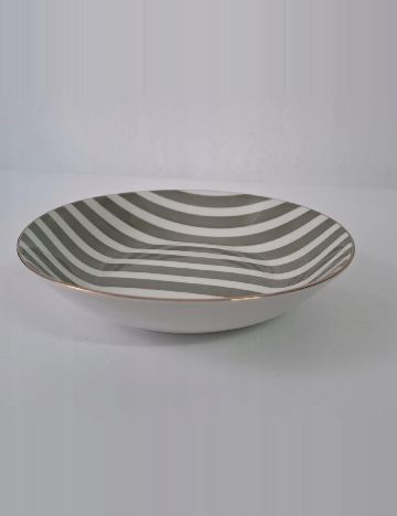 Set farfurii 6 bucati KAPIMEX, gri/alb