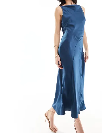 Rochie lunga ASOS, albastru Albastru