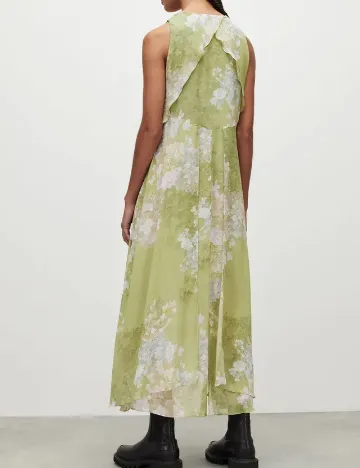Rochie medie ALLSAINTS, verde Verde