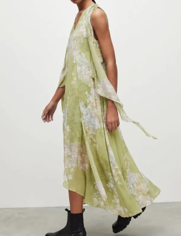 Rochie medie ALLSAINTS, verde