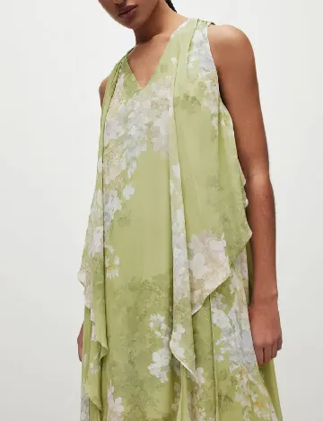 Rochie medie ALLSAINTS, verde Verde