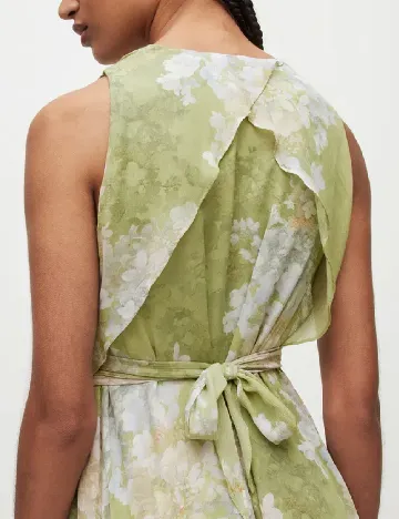 Rochie medie ALLSAINTS, verde Verde