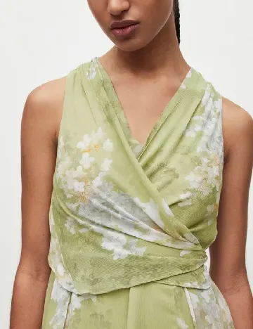 Rochie medie ALLSAINTS, verde Verde