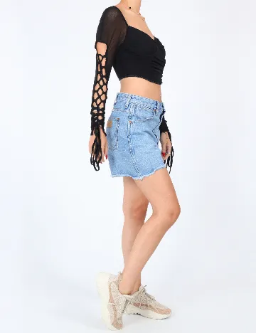 Top SHEIN, negru Negru