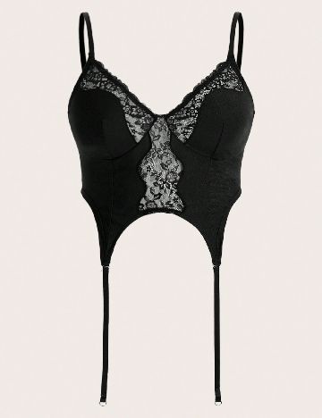 Top SHEIN CURVE, negru