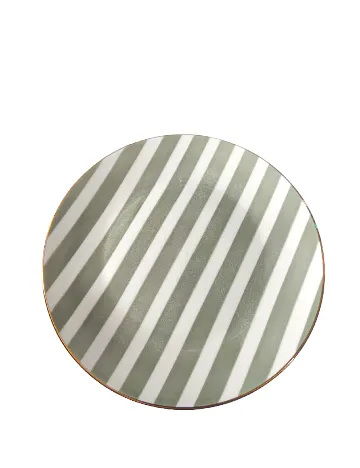 Set farfurii 6 bucati KAPIMEX, gri/alb Gri