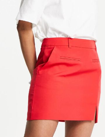 Fusta Miss Selfridge, rosu