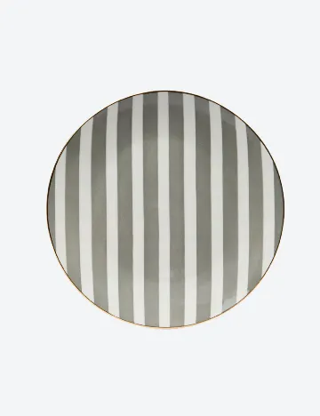 Set farfurii KAPIMEX, gri/alb Gri