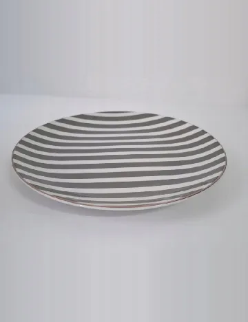 Set farfurii KAPIMEX, gri/alb Gri